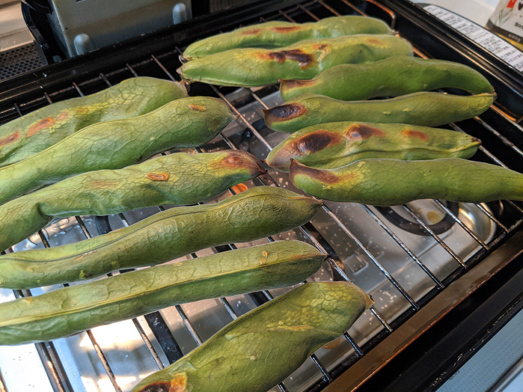 露地物空豆　この季節は空豆さいこう！